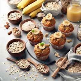 Oats Banana Muffins recipe. Image 3 of 4